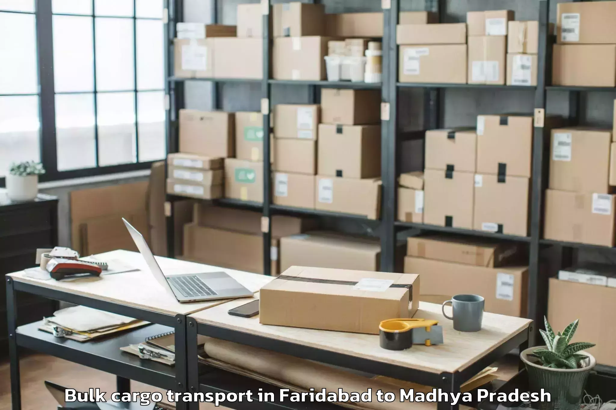 Professional Faridabad to Sehore Bulk Cargo Transport